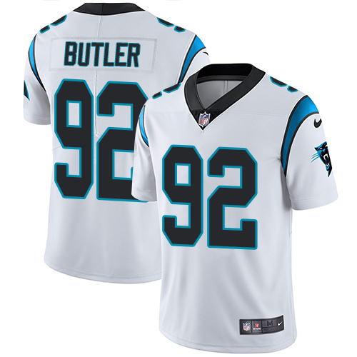 Carolina Panthers #92 Vernon Butler White Men's Stitched Vapor Untouchable Limited Jersey Men's