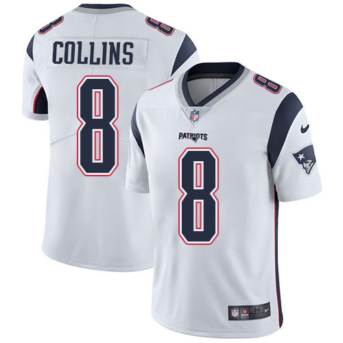 New England Patriots #8 Jamie Collins Sr White Men's Stitched Vapor Untouchable Limited Jersey Men's