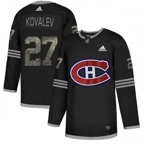 Adidas Montreal Canadiens #27 Alexei Kovalev Black Authentic Classic Stitched Jersey Men's