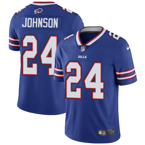 Buffalo Bills #24 Taron Johnson Royal Blue Team Color Men's Stitched Vapor Untouchable Limited Jersey Men's