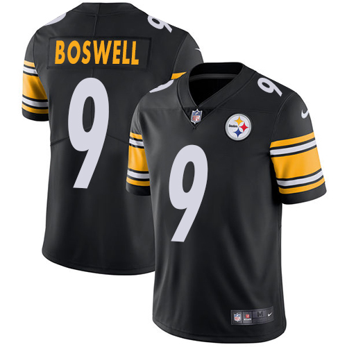 Pittsburgh Steelers #9 Chris Boswell Black Team Color Men's Stitched Vapor Untouchable Limited Jersey Men's