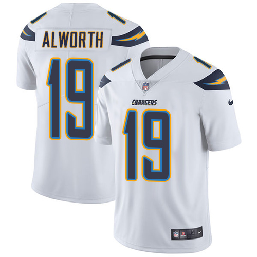 Los Angeles Chargers #19 Lance Alworth White Men's Stitched Vapor Untouchable Limited Jersey Men's
