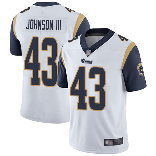 Los Angeles Rams #43 John Johnson III White Men's Stitched Vapor Untouchable Limited Jersey Men's