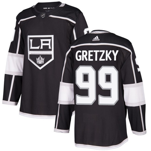Adidas Los Angeles Kings #99 Wayne Gretzky Black Home Authentic Stitched Jersey Men's