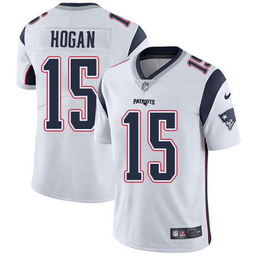 New England Patriots #15 Chris Hogan White Youth Stitched Vapor Untouchable Limited Jersey Youth