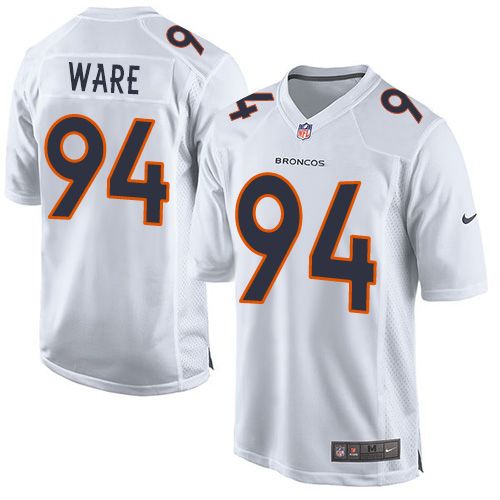 Denver Broncos #94 DeMarcus Ware White Youth Stitched Game Event Jersey Youth