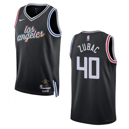 Los Angeles Los Angeles Clippers #40 Ivica Zubac Unisex Black 2022-23 Swingman Jersey - City Edition Mens