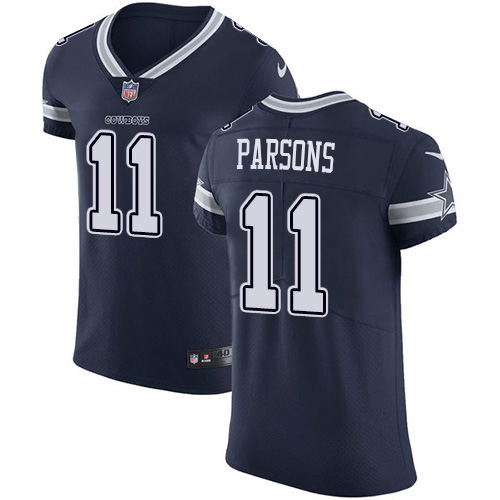 Cowboys #11 Micah Parsons Navy Blue Team Color Men's Stitched Vapor Untouchable Elite Jersey