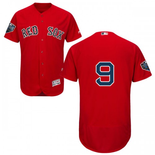 Boston Red Sox #9 Ted Williams Red Flexbase Authentic Collection 2018 World Series Stitched Jersey Men's
