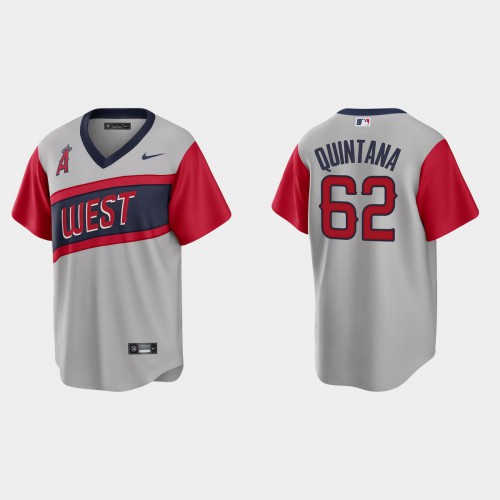 Los Angeles Los Angeles Angels #62 Jose Quintana Men's Gray 2021 Little League Classic Game Jersey Men's