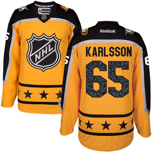 Ottawa Senators #65 Erik Karlsson Yellow 2017 All-Star Atlantic Division Stitched Youth Jersey Youth