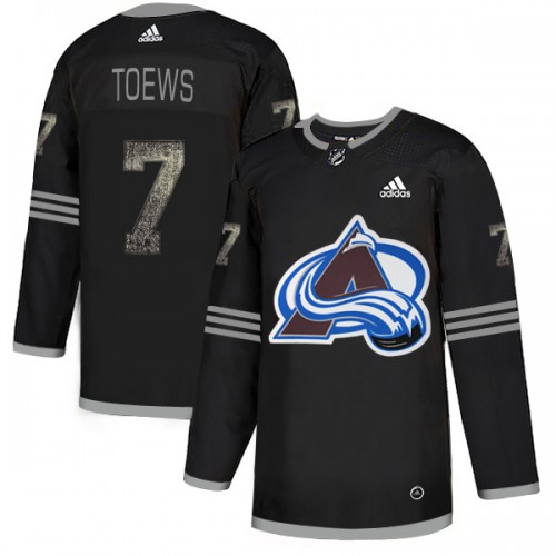 Adidas Colorado Avalanche #7 Devon Toews Black Authentic Classic Stitched Jersey Men's