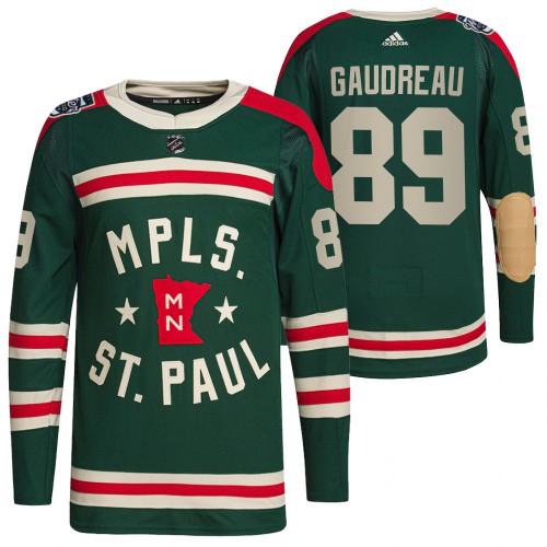 Minnesota Minnesota Wild #89 Frederick Gaudreau Men's Adidas 2022 Winter Classic Authentic Jersey Men's