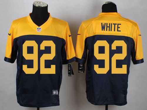 Packers #92 Reggie White Navy Blue Alternate Men's Stitched New Elite Jersey