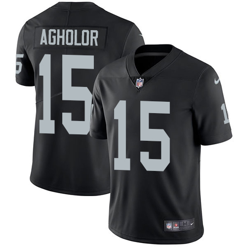 Las Vegas Raiders #15 Nelson Agholor Black Team Color Youth Stitched Vapor Untouchable Limited Jersey Youth