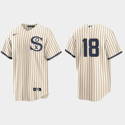 Chicago Chicago White Sox #18 Brian Goodwin Men's White 2021 Field of Dreams Game Jersey Men's