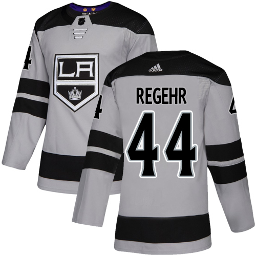 Adidas Los Angeles Kings #44 Robyn Regehr Gray Alternate Authentic Stitched Jersey Men's