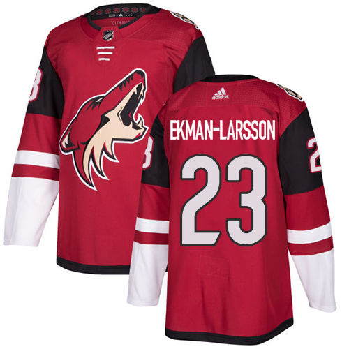 Adidas Arizona Coyotes #23 Oliver Ekman-Larsson Maroon Home Authentic Stitched Jersey Men's