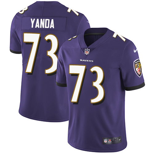 Baltimore Ravens #73 Marshal Yanda Purple Team Color Men's Stitched Vapor Untouchable Limited Jersey Men's