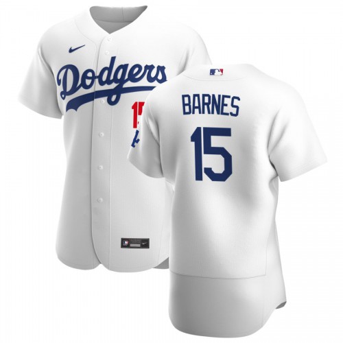 Los Angeles Los Angeles Dodgers #15 Austin Barnes Men's White Home 2020 Authentic Player Jersey Men's