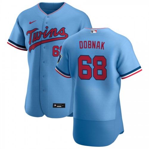 Minnesota Minnesota Twins #68 Randy Dobnak Men's Light Blue Alternate 2020 Authentic Team Jersey Men's