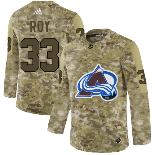 Adidas Colorado Avalanche #33 Patrick Roy Camo Authentic Stitched Jersey Men's