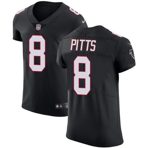 Falcons #8 Kyle Pitts Black Alternate Men's Stitched Vapor Untouchable Elite Jersey