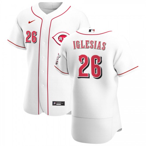 Cincinnati Cincinnati Reds #26 Raisel Iglesias Men's White Home 2020 Authentic Player Jersey Men's