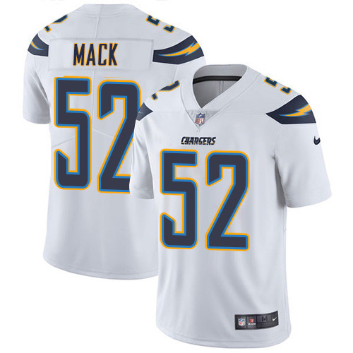 Chargers #52 Khalil Mack White Men's Stitched Vapor Untouchable Limited Jersey
