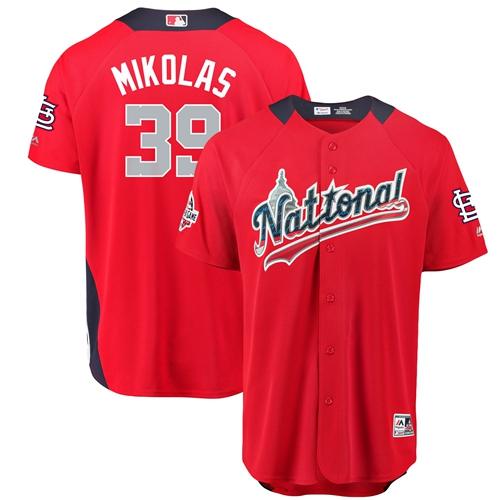 St.Louis Cardinals #39 Miles Mikolas Red 2018 All-Star National League Stitched Jersey Men's