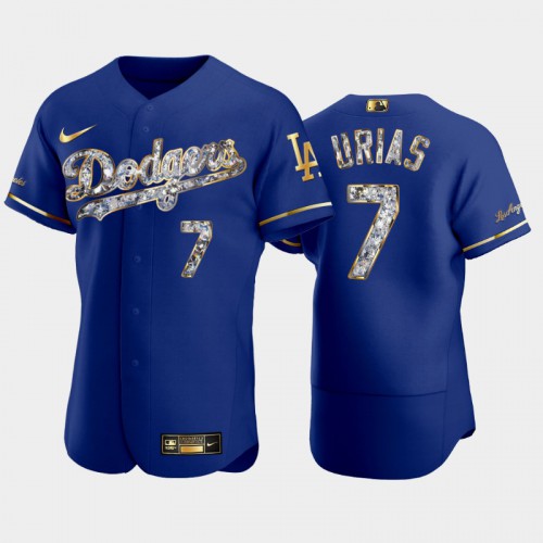 Los Angeles Los Angeles Dodgers #7 Julio Urias Men's Diamond Edition Jersey - Royal Men's