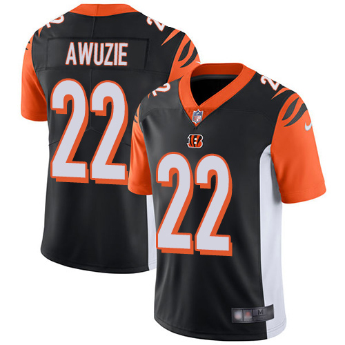 Cincinnati Bengals #22 Chidobe Awuzie Black Team Color Men's Stitched Vapor Untouchable Limited Jersey Men's