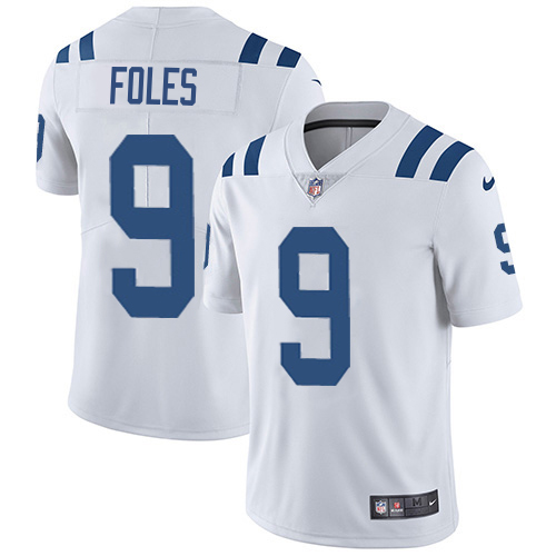 Colts #9 Nick Foles Men's White Retired Player Limited Jersey