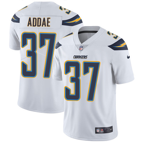 Los Angeles Chargers #37 Jahleel Addae White Men's Stitched Vapor Untouchable Limited Jersey Men's