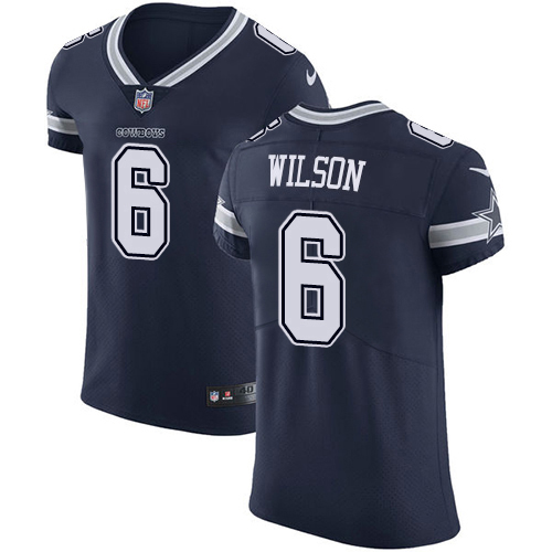 Cowboys #6 Donovan Wilson Navy Blue Team Color Men's Stitched Vapor Untouchable Elite Jersey