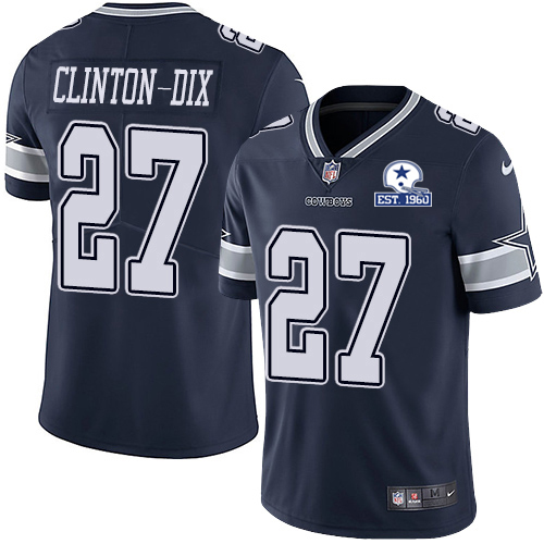 Dallas Cowboys #27 Ha Ha Clinton-Dix Navy Blue Team Color Men's Stitched With Established In 1960 Patch Vapor Untouchable Limited Jersey Men's