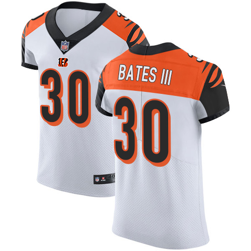 Bengals #30 Jessie Bates III White Men's Stitched Vapor Untouchable Elite Jersey