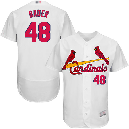 St.Louis Cardinals #48 Harrison Bader White Flexbase Authentic Collection Stitched Jersey Men's
