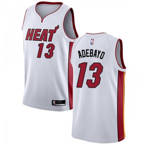 Miami Heat #13 Bam Adebayo White Swingman Association Edition Jersey Mens