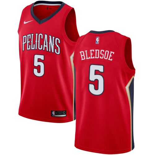 New Orleans Pelicans #5 Eric Bledsoe Red Womens Swingman Statement Edition Jersey Womens