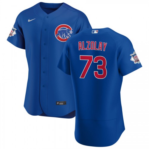 Chicago Chicago Cubs #73 Adbert Alzolay Men's Royal Alternate 2020 Authentic Player Jersey Men's