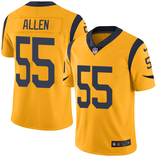 Los Angeles Rams #55 Brian Allen Gold Men's Stitched Limited Rush Jersey Men's