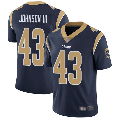 Los Angeles Rams #43 John Johnson III Navy Blue Team Color Men's Stitched Vapor Untouchable Limited Jersey Men's