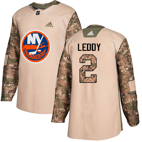 Adidas New York Islanders #2 Nick Leddy Camo Authentic 2017 Veterans Day Stitched Jersey Men's