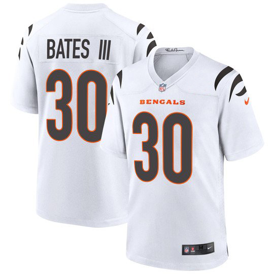 Cincinnati Bengals #30 Jessie Bates White Alternate Game Jersey