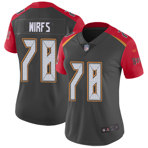 Tampa Bay Buccaneers #78 Tristan Wirfs Gray Women's Stitched Limited Inverted Legend Jersey Womens