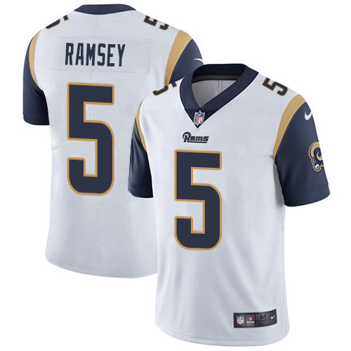 Rams #5 Jalen Ramsey White Men's Stitched Vapor Untouchable Limited Jersey