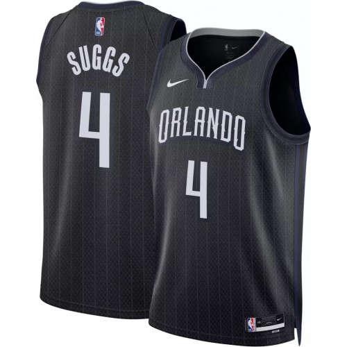 Orlando Orlando Magic #4 Jalen Suggs Unisex Black 2022-23 Swingman Jersey - City Edition Mens