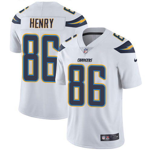 Los Angeles Chargers #86 Hunter Henry White Youth Stitched Vapor Untouchable Limited Jersey Youth