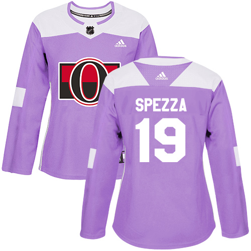 Adidas Ottawa Senators #19 Jason Spezza Purple Authentic Fights Cancer Women's Stitched Jersey Womens